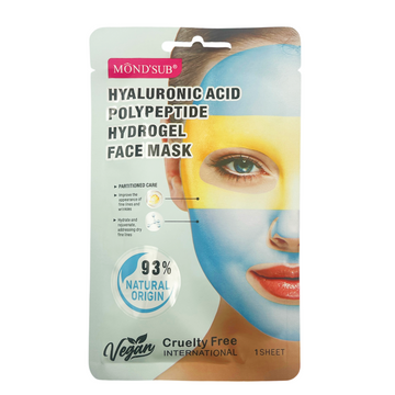 MOND'SUB Hydrogel Face Masks 28g Hydrating, Brightening, and Nourishing Masks for Glowing Skin